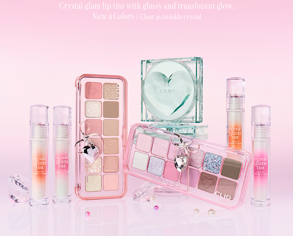 新色入！#Luxury KO Short貓貓系到 韓國Clio Crystal Glam Tint 晶透水光唇釉#01-16 - 16色選擇