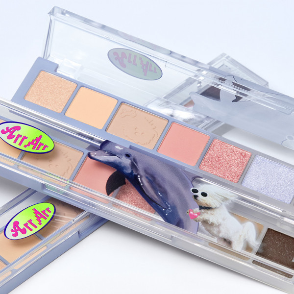 韓國 Peripera X MALTESE Archive 🐶 狗狗限量聯名系列 🐶 All Take Mood Palette - #16 Bravo Pink Puppy