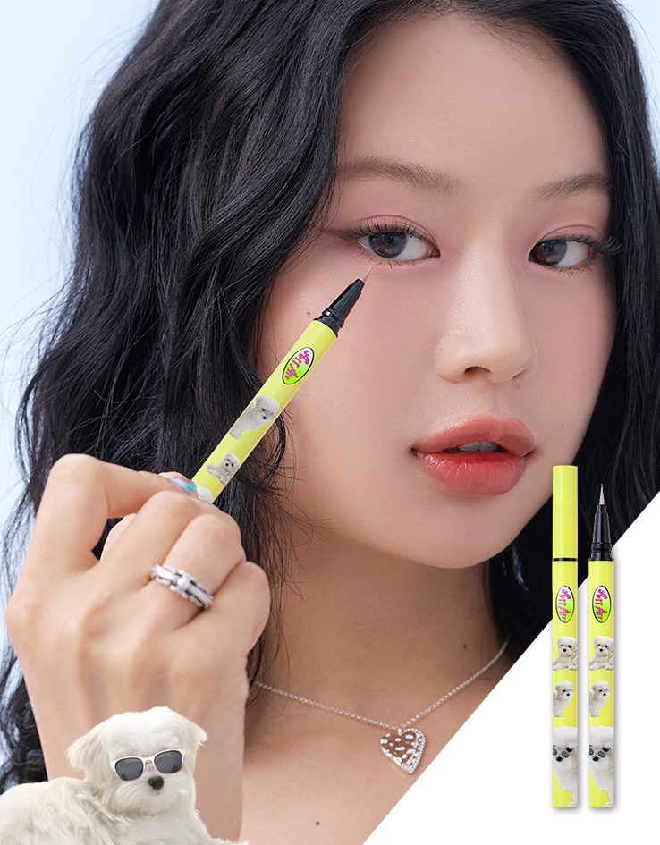 韓國 Peripera X MALTESE Archive 🐶 狗狗限量聯名系列 🐶 Ink Thin Thin Brush Liner 閃亮眼線液筆 - 2色選擇