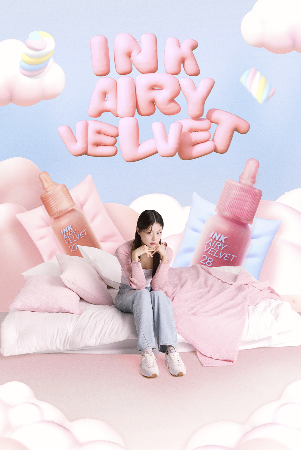 韓國 Peripera Ink Airy Velvet 空氣絲絨霧面墨彩奶瓶唇釉 #26-30 - 5色選擇