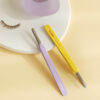 韓國 PICCASSO COLLEZIONI Round Tip Tweezer 扁圓頭睫毛專用夾子 - Purple