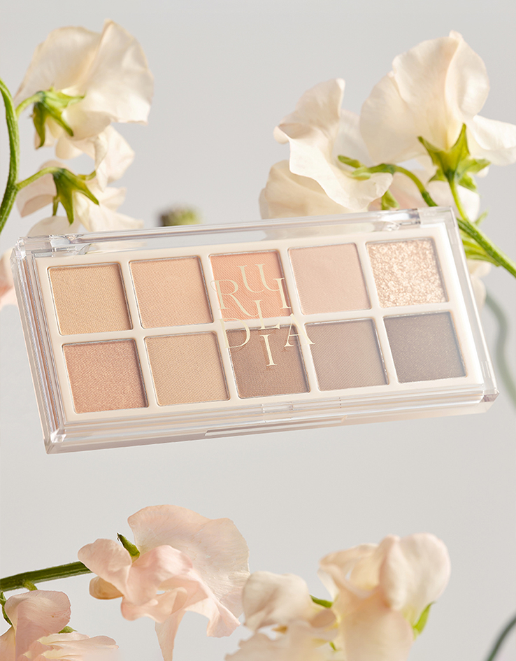 韓國 RULIDIA Multi-Use Shadow Palette 基礎實用多用途大地粉棕色系10色眼影盤 – #02 LOVE