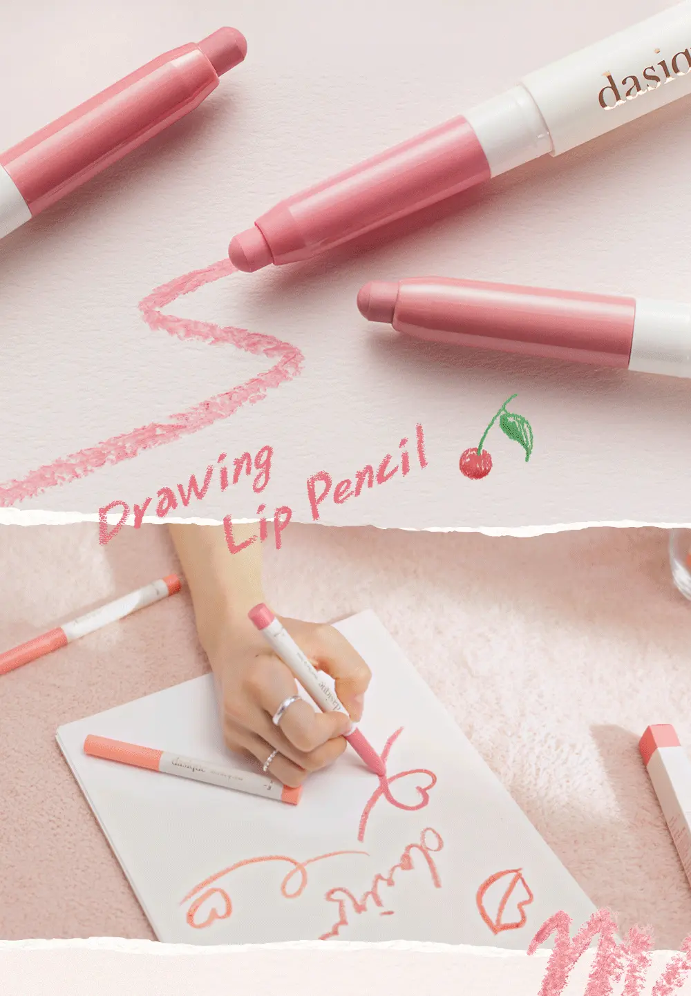 韓國 dasique Mood Blur Lip Pencil 柔霧唇線唇膏筆 - 10色選擇