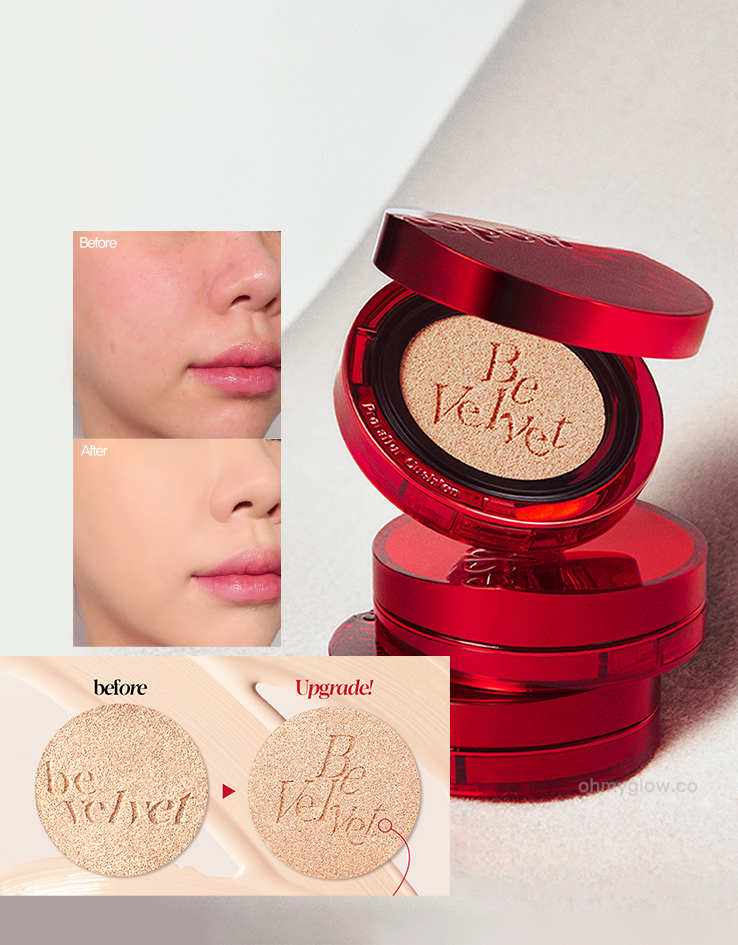 韓國 Espoir Pro Tailor Be Velvet Cover Cushion New Class SPF34 PA++ (+Refill) 持久絲絨啞緻無瑕純素氣墊粉底連補充裝 - 5色選擇