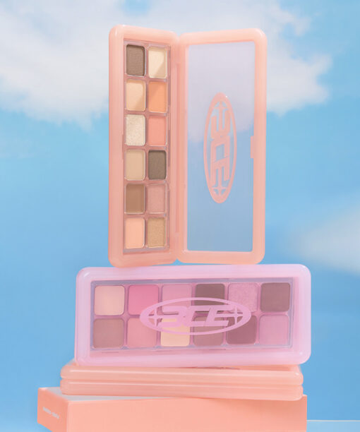 韓國 3CE #PURE PAIRING系列 New Take Eyeshadow Palette 12色眼影盤 橘桃調 #Cheery