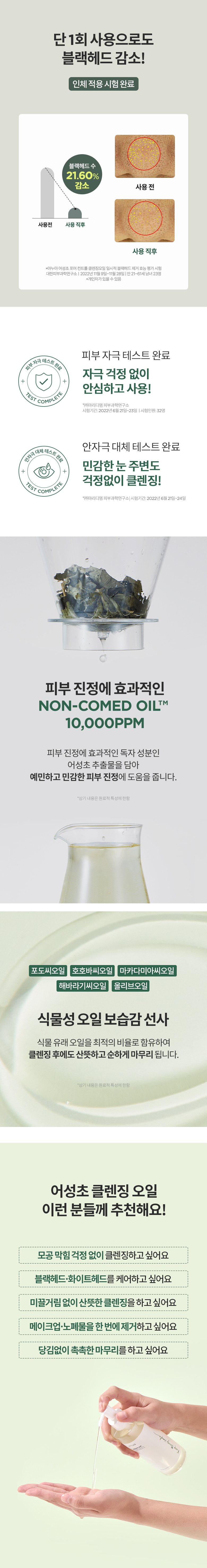 韓國 ANUA Heartleaf Pore Control Cleansing Oil 魚腥草溶解黑頭粉刺清毛孔卸妝油 - 200ml