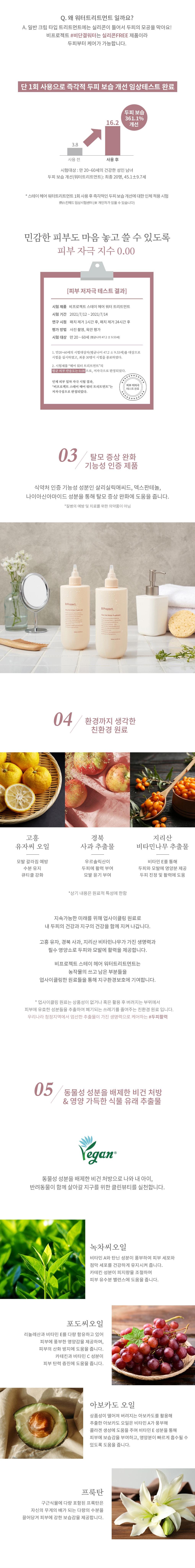 【堪稱韓國AVEDA沙龍級護髮】韓國 B Project Stay Hair Water Treatment 溫感水髮膜精華 - 400ml