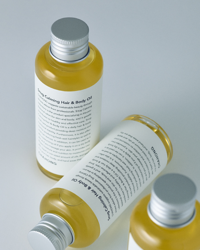 〔打造日系時尚濕髮造型〕韓國明星御用髮型師自家品牌 CHAHONG Snug Calming Hair & Body Oil 舒緩鎮靜多用途身體護髮油 - 150ml