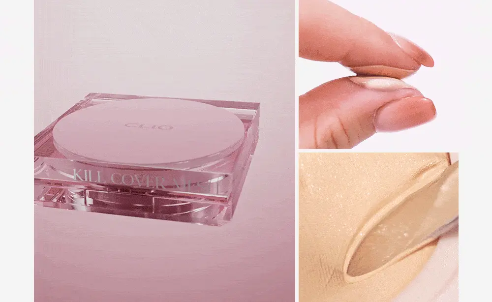 韓國 CLIO Kill Cover Mesh Glow Cushion Mini 迷你版🎀方粉盒皇牌長效貼服⭐光彩奶油肌氣墊粉底 – 3色選擇
