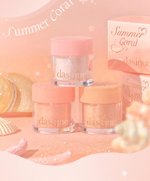 韓國 dasique #Summer Coral 夏日珊瑚系列 Starlit Glitter Powder 閃鑽多用途眼影粉 - 3色選擇