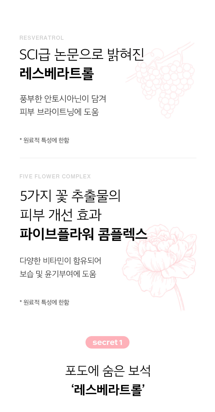 韓國 Milk Touch Five Flower Dark Spot Clearing Serum 💗花漾光滑美白淡斑精華💗 - 40ml