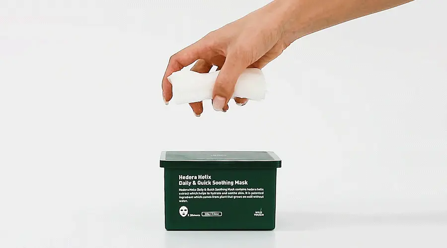 韓國 Milk Touch Hedera Helix Daily & Quick Smoothing Mask 💚常春藤日常快速舒緩面膜💚一盒30片裝