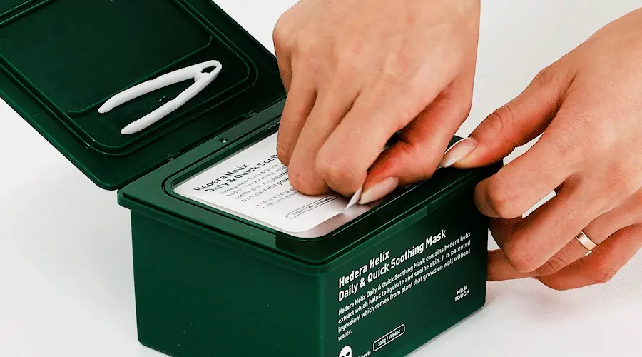 韓國 Milk Touch Hedera Helix Daily & Quick Smoothing Mask 💚常春藤日常快速舒緩面膜💚一盒30片裝