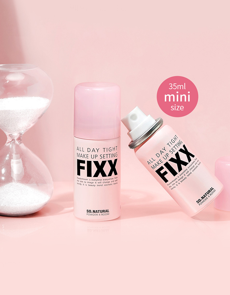 韓國銷量No.1 So Natural All Day Tight Make Up Setting Fixer FIXX 全天候超完美定妝噴霧 - Mini 版 35ml