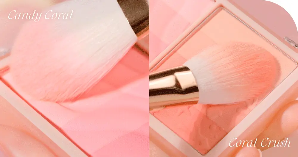 🏖️Summer Coral 系列🪸 韓國 dasique Blending Layer Cheek 雙色調漸層8色胭脂盤 - #01 Summer Coral