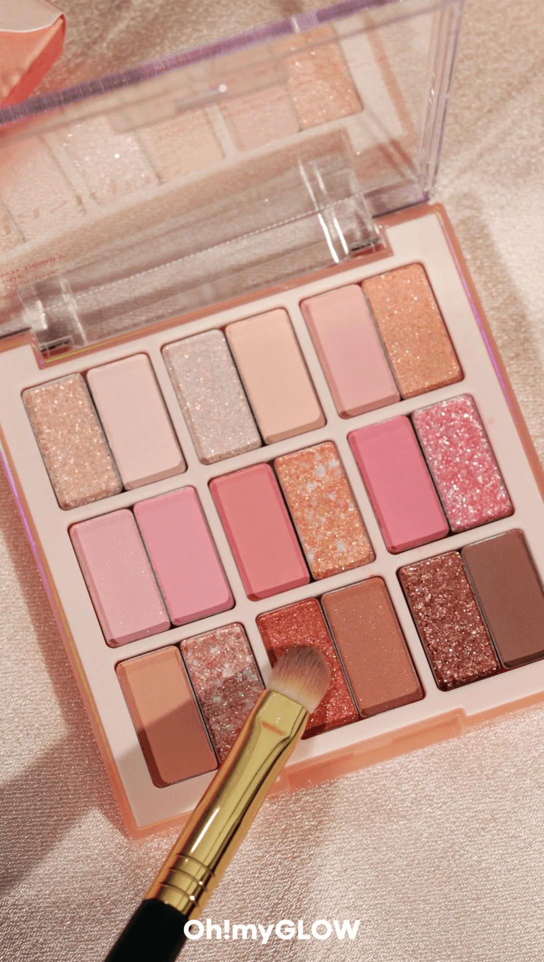 dasique Shadow Palette  | 23 Summer Coral 暖皮友好 18色珊瑚眼影盤🍊!備有10款霧面和8款閃鑽亮片