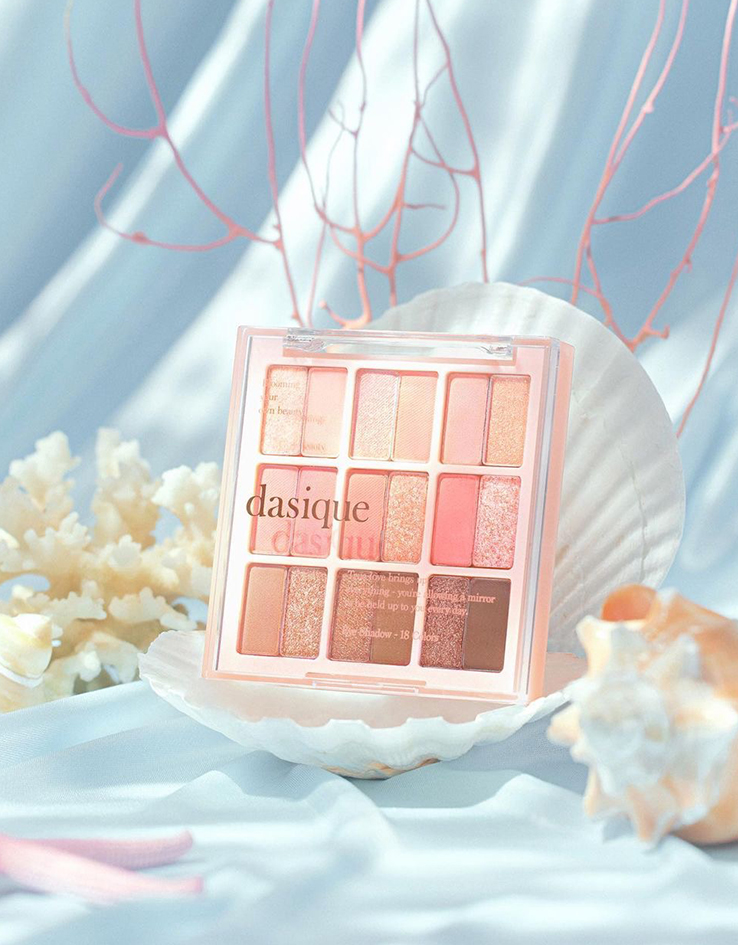 🏖️Summer Coral 系列🪸 韓國 dasique Shadow Palette 18色暖調珊瑚橘粉眼影盤 - #23 Summer Coral