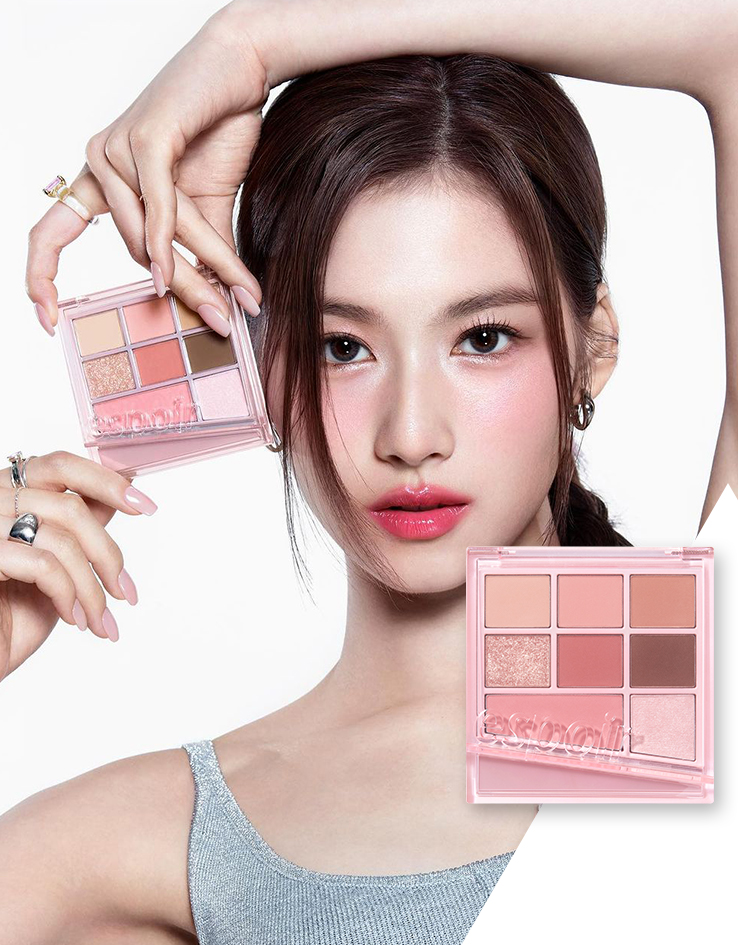 韓國 #RosyBB🎀粉玫瑰系列 Espoir Real Eye Palette All New 全新炫彩眼影妝容綜合盤 - #03 Rosy BB