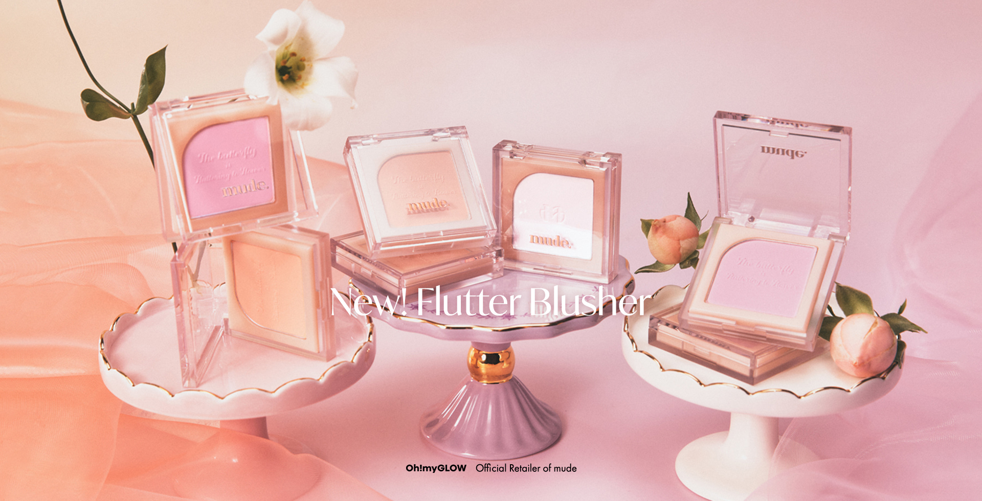 ＼New Color／ 韓國 Mude Flutter Blusher 單色霧面胭脂- 11色選擇