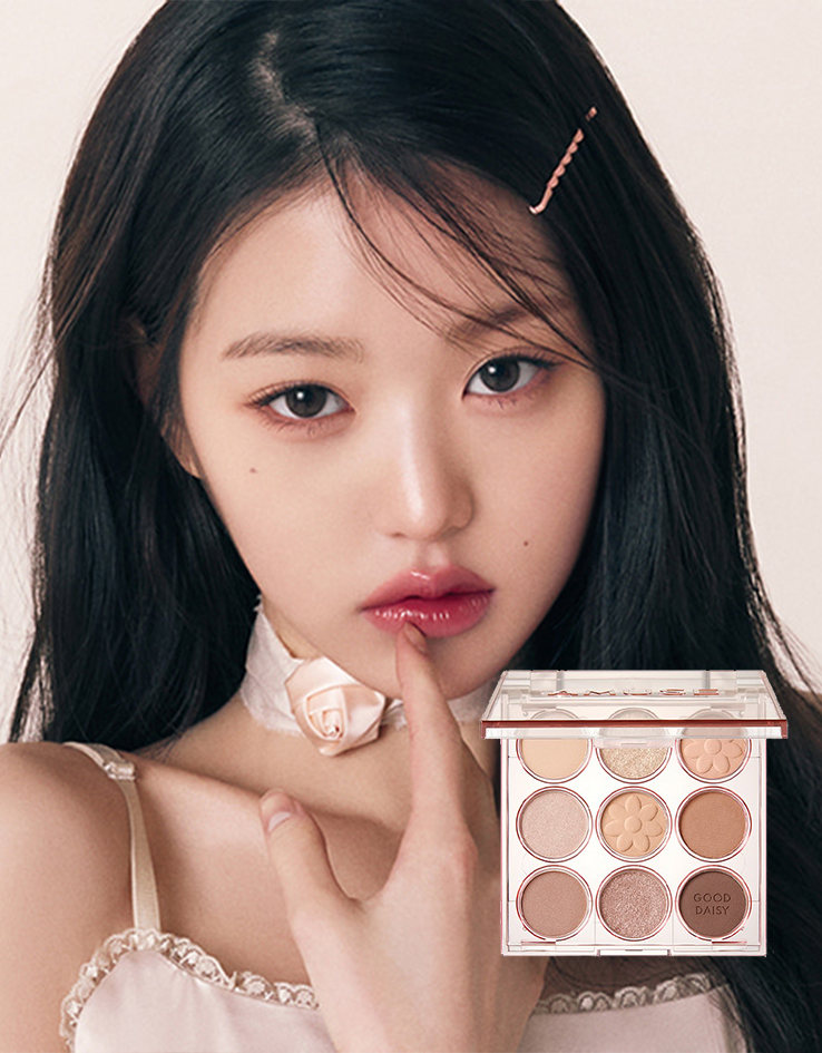 韓國 AMUSE X 張員瑛 #Daisy 限量 Edition 🌼 Eye Color Palette 9色花花眼影盤 - 03 DAISY