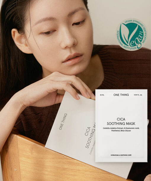 韓國 One Thing Cica Soothing Mask 積雪草舒緩面膜 5片裝