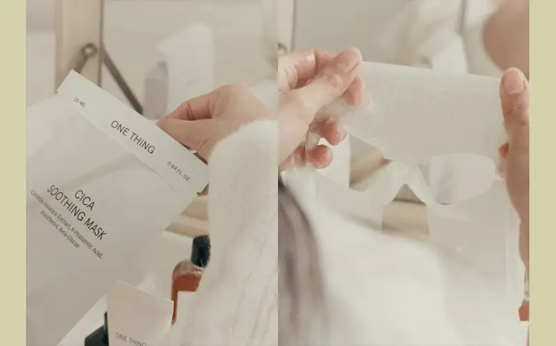 韓國 One Thing Cica Soothing Mask 積雪草舒緩面膜 5片裝