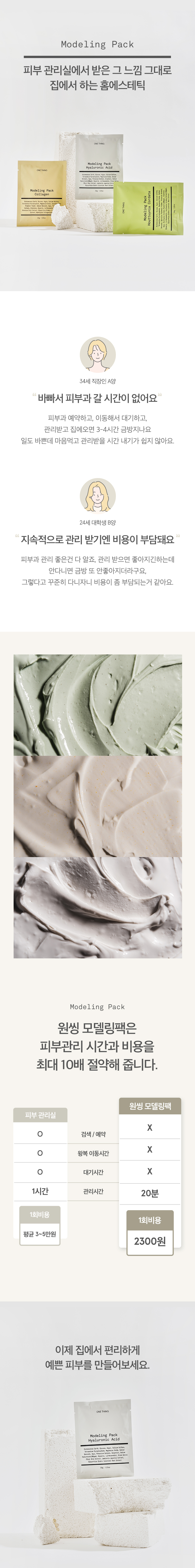 現貨 皇牌～One Thing Modeling Pack 面膜降溫軟膜粉 (Collagen膠原蛋白, Hyaluronic Acid 透明 ...