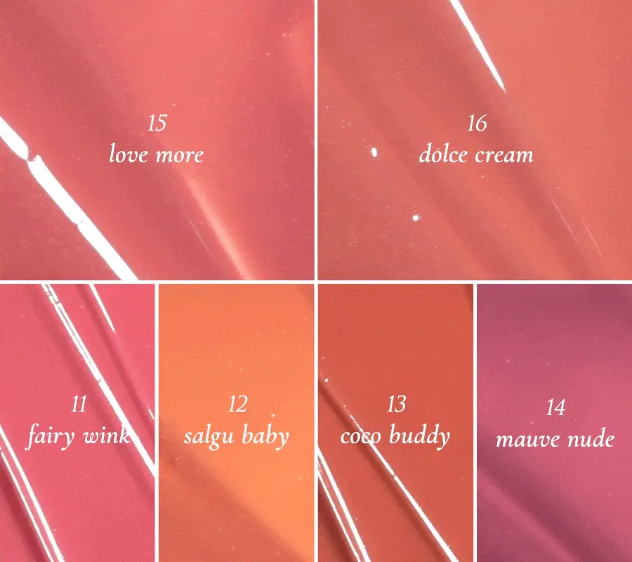 〔新秋冬色入!#最新🧚Fairy In Love 系列〕韓國 oenir Dew It Tint 輕透仙露水光唇釉 #11-#16 - 6色選擇