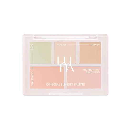 新品！韓國 Luna Conceal Blender Palette 5色校正調色遮瑕盤 - Clear Cover