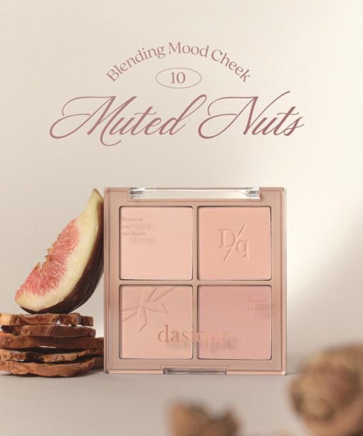 🌰 Muted Nut 系列 🌰 韓國 Dasique Blending Mood Cheek 4色胭脂盤 - #10 Muted Nuts