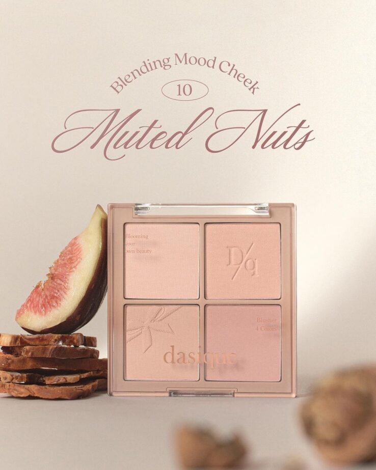 🌰 Muted Nut 系列 🌰 韓國 Dasique Blending Mood Cheek 4色胭脂盤 - #10 Muted Nuts