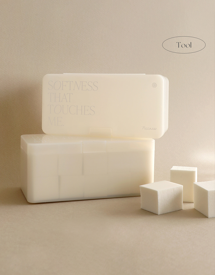 星級化妝師愛用～韓國 Piccasso Latex Square Sponge 乳膠方形上妝海綿(6pcs / 10pcs) - 2款選擇
