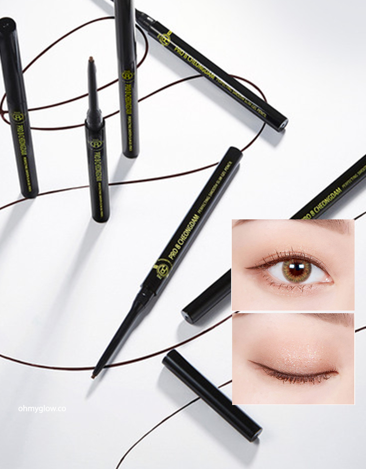 韓國 Piccasso PRO 8 CHEONGDAM Perfecting Smooth Slim Gel Pencil 防水防油防暈眼線膠筆 - 黑/啡2色選擇