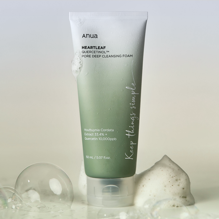 韓國 ANUA Heartleaf Quercetinol Pore Deep Cleansing Foam 魚腥草槲皮素毛孔深清 潔膚乳