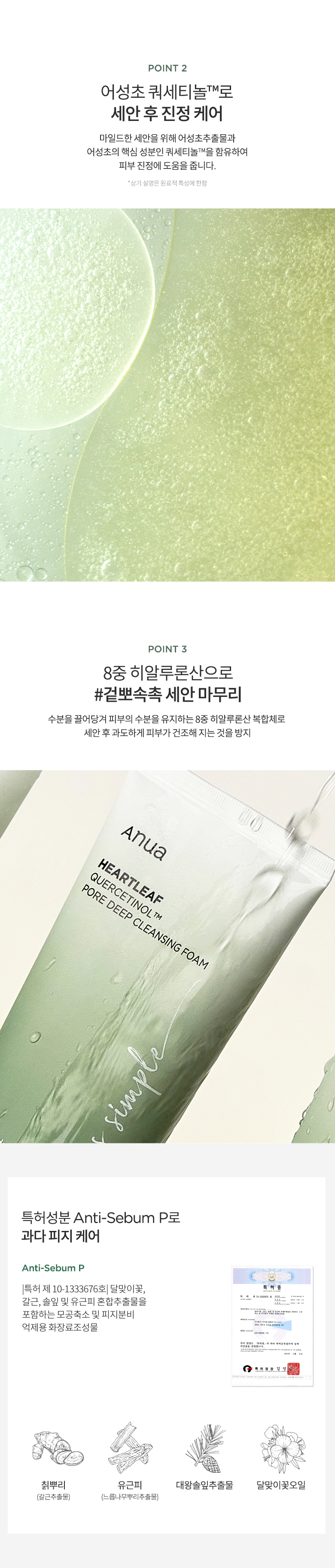 韓國 ANUA Heartleaf Quercetinol Pore Deep Cleansing Foam 魚腥草槲皮素毛孔深清 潔膚乳