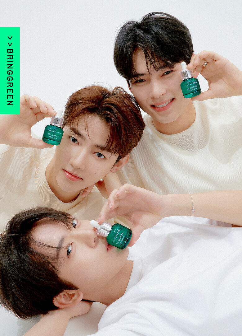 \New! 全新3天精華高效精華/ 油痘粗糙肌~韓國 Bring Green Zinc Teca 1.2% Blemish Serum 高效能積雪草維B3收毛孔提亮淡痘印精華 - 25ml