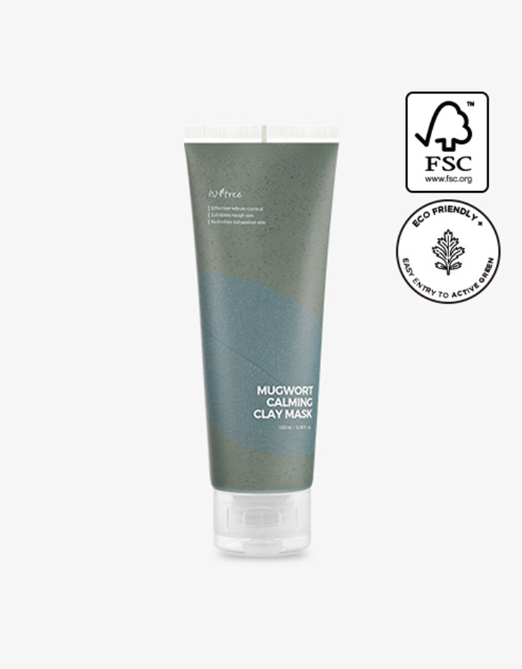 韓國 isntree Mugwort Calming Clay Mask 艾草舒緩清潔泥膜 - 100ml