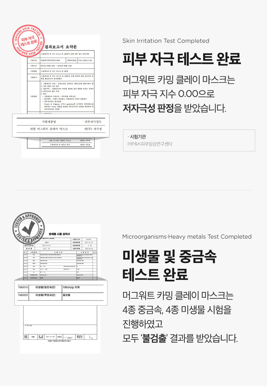 韓國 isntree Mugwort Calming Clay Mask 艾草舒緩清潔泥膜 - 100ml