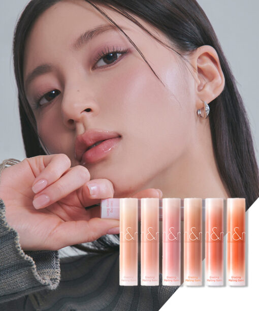 23FW新品！#Dusty on the NUDE系列 💦 韓國 Romand Glasting Melting Balm 🫠果凍玻璃水感純素潤唇膏 (#10-15) - 6色選擇