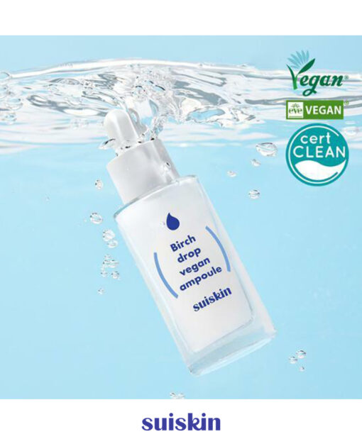 韓國Clean Beauty 小眾品牌 suiskin Birch Drop Vegan Ampoule 純素白樺樹保濕舒緩安瓶精華