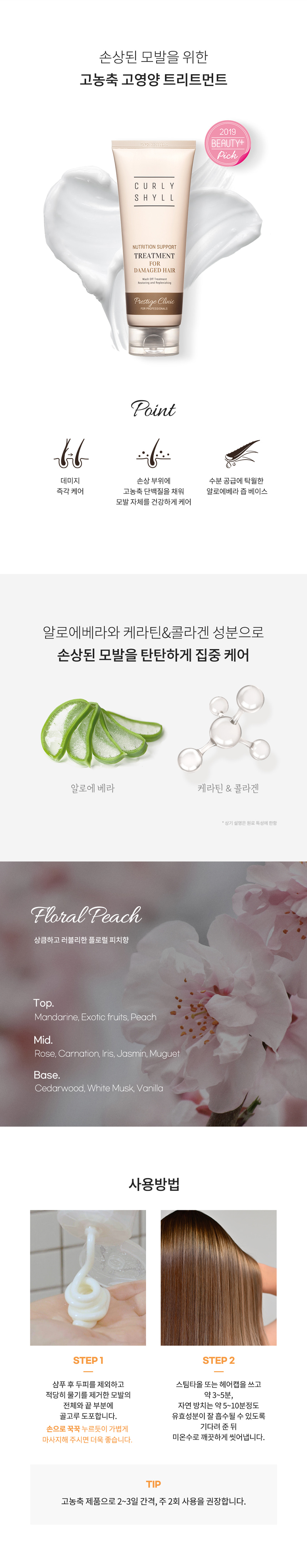 韓國 CURLYSHYLL Nutrition Support Treatment 集中滋養修護髮膜 - 250ml