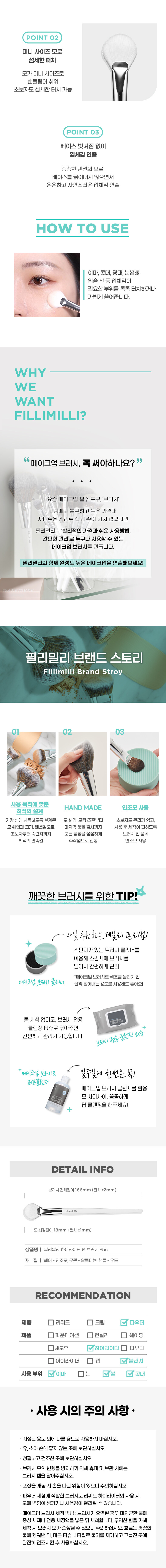 韓國 FilliMilli Highlighter Fan Brush #856 高光光影掃