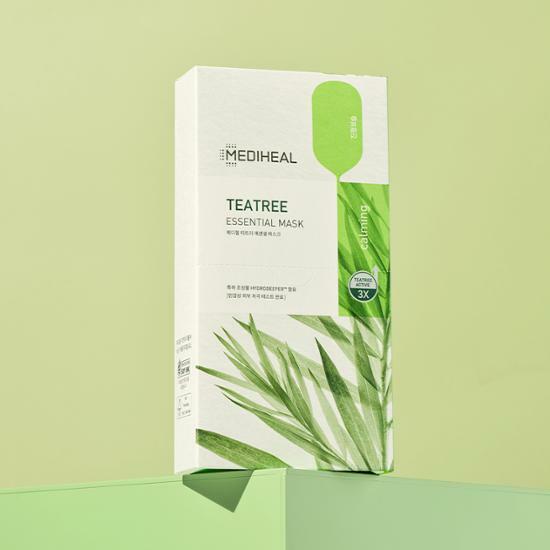 韓國 Mediheal Teatree Essential Mask 3X茶樹鎮靜精華面膜 10片裝 - 2種選擇