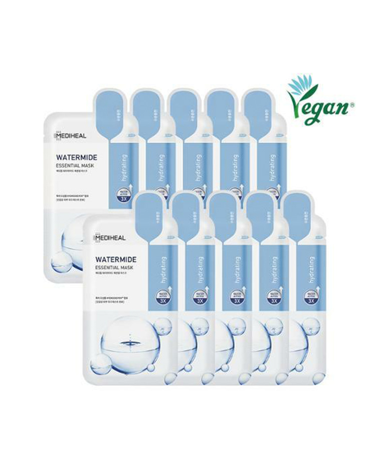 韓國 Mediheal Watermide Essential Mask 3X深層保濕精華面膜 10片裝 - 2種選擇