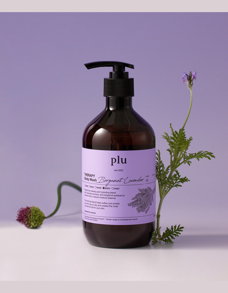 韓國 Plu Therapy Body Wash 香氛芳療身體沐浴露 #薰衣草 - 500g