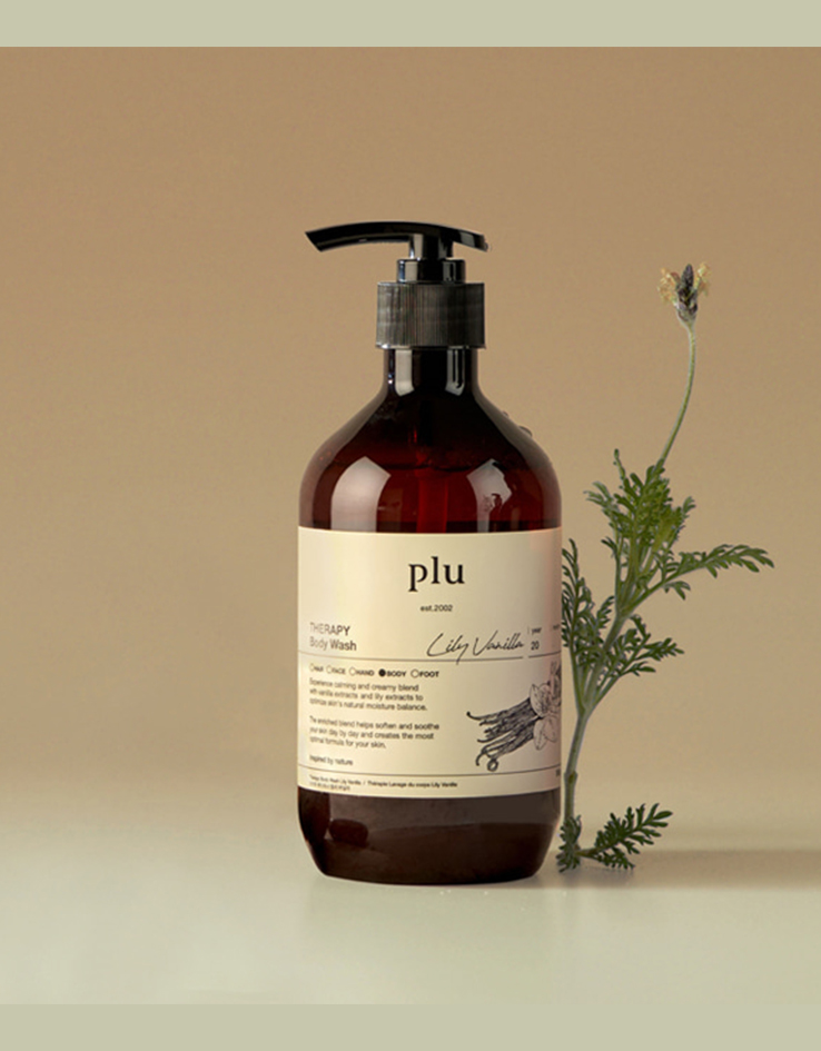 韓國 Plu Therapy Body Wash 香氛芳療身體沐浴露 #香草百合 - 500g