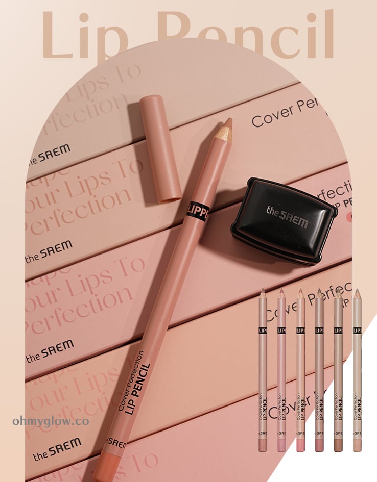 韓國 TheSaem Cover Perfection Lip Pencil 修唇型唇打底唇筆連筆刨 - 6色選擇
