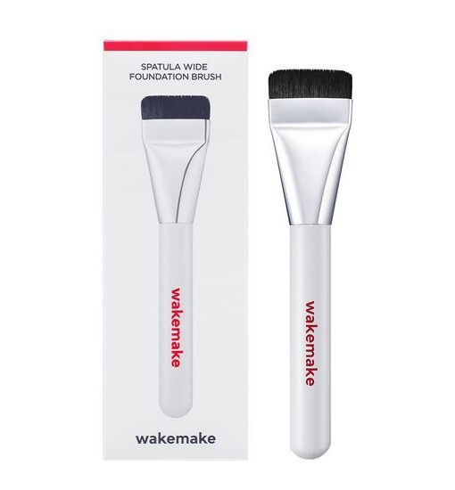自留推介!🏆GlowPick No.1~ 韓國 WakeMake Spatula Wide Foundation Brush 刮刀平薄頭底妝粉底掃