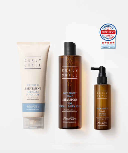 韓國 CURLYSHYLL Root Remedy Scalp Trio Set 髮根護理防脫(洗髮+精華+護髮)3件套裝