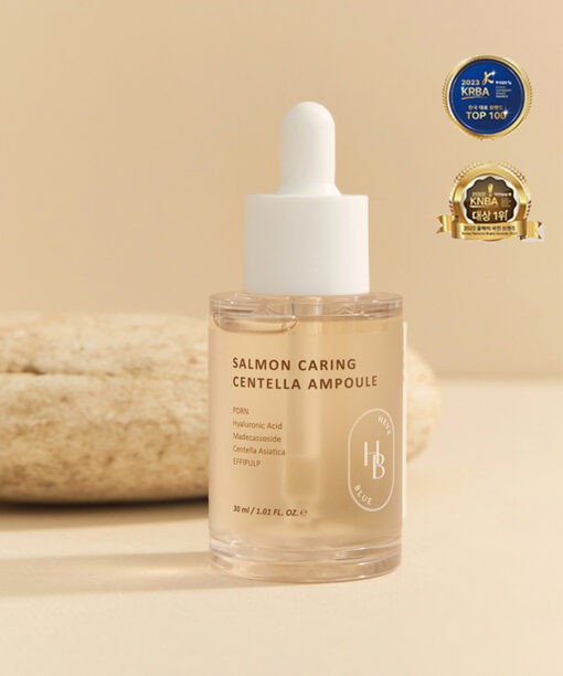 韓國 Clean Beauty 品牌 HeveBlue Salmon Caring Centella Ampoule 三文魚子積雪草舒緩去紅保濕安瓶精華